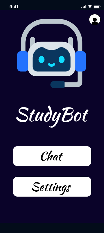 Main menu of study bot