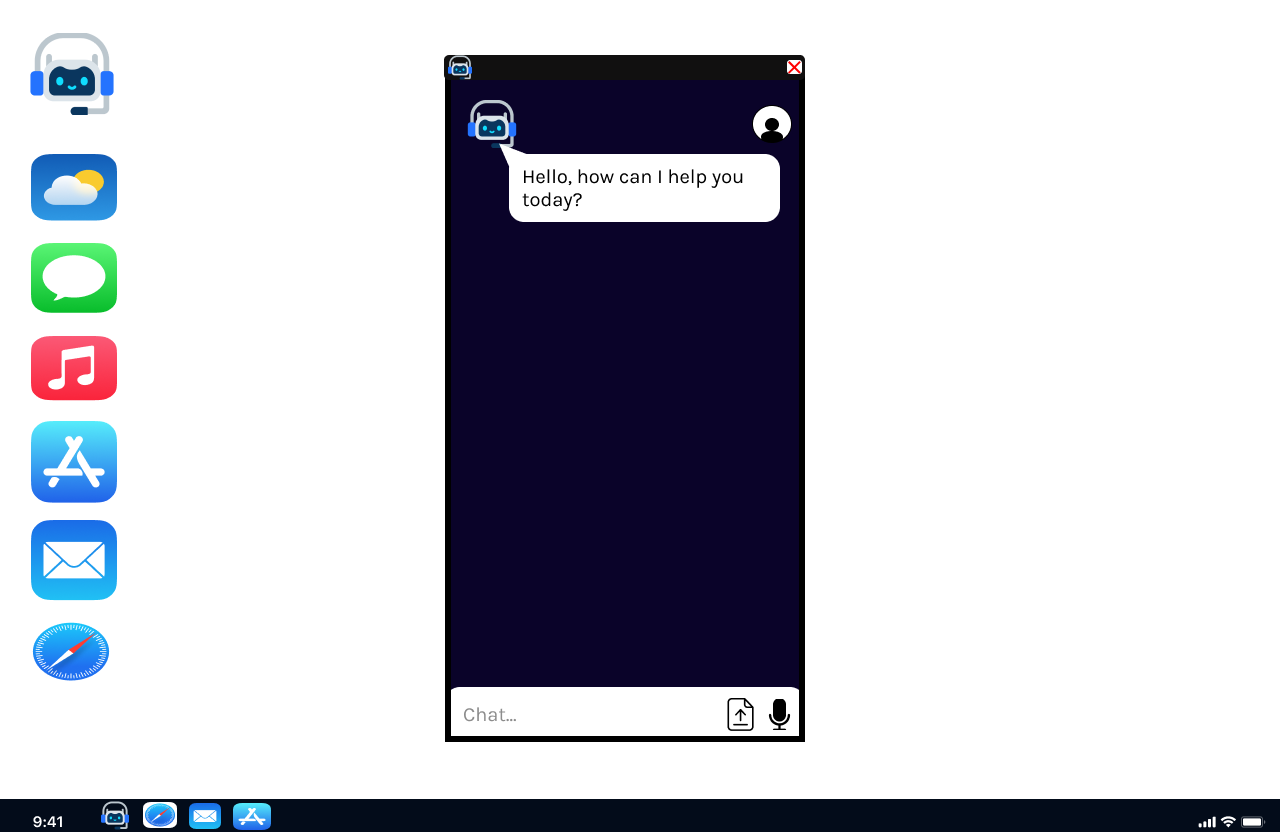 Desktop page of study bot